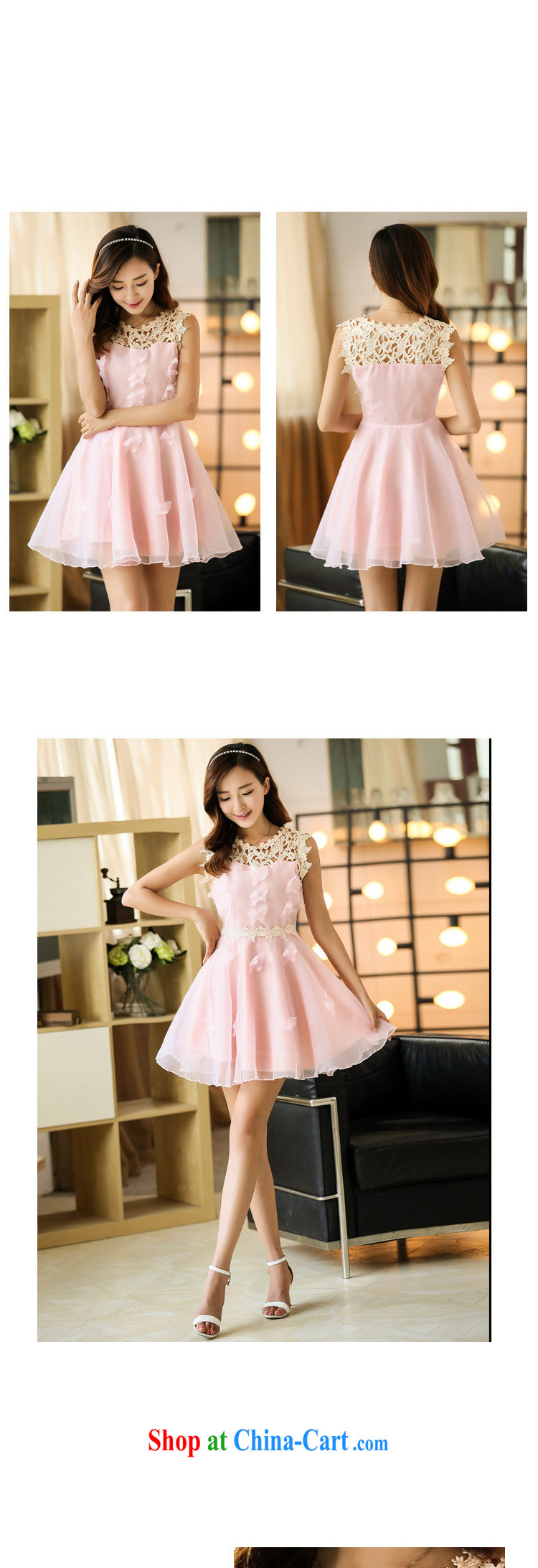 Yet the United States 2015 new Korean lace European root dress shaggy dress Princess dress sleeveless bridesmaid dresses small A dress 2154 pink M pictures, price, brand platters! Elections are good character, the national distribution, so why buy now enjoy more preferential! Health