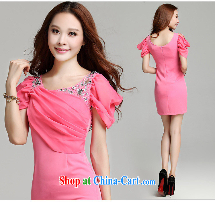 The Sang-mi 2015 spring and summer Korean girls and trendy drill in cultivating long bridesmaid dresses with dress A 1245 black L pictures, price, brand platters! Elections are good character, the national distribution, so why buy now enjoy more preferential! Health