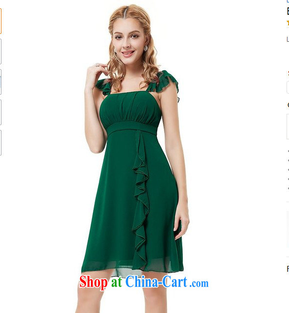 Yet the United States 2015 new hem high-waist pad flouncing strap summer dress bridesmaid dress dress A 2154 Green S pictures, price, brand platters! Elections are good character, the national distribution, so why buy now enjoy more preferential! Health