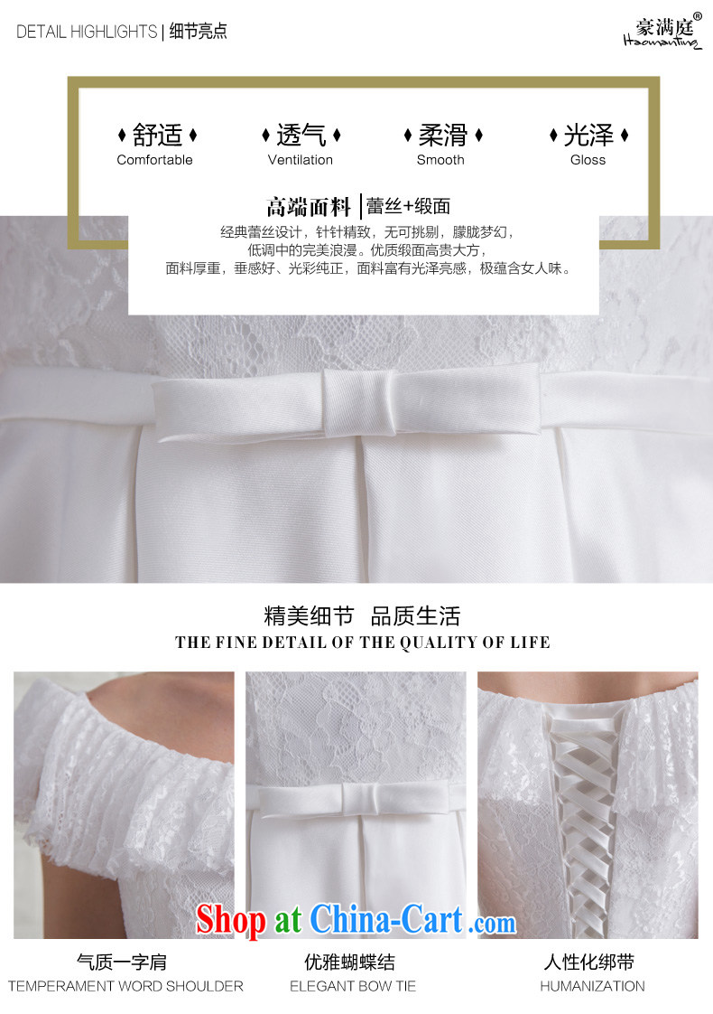 Evening Dress summer short, 2015 new toast one field shoulder bridesmaid Service Bridal wedding banquet the betrothal Back Door Service White XL pictures, price, brand platters! Elections are good character, the national distribution, so why buy now enjoy more preferential! Health