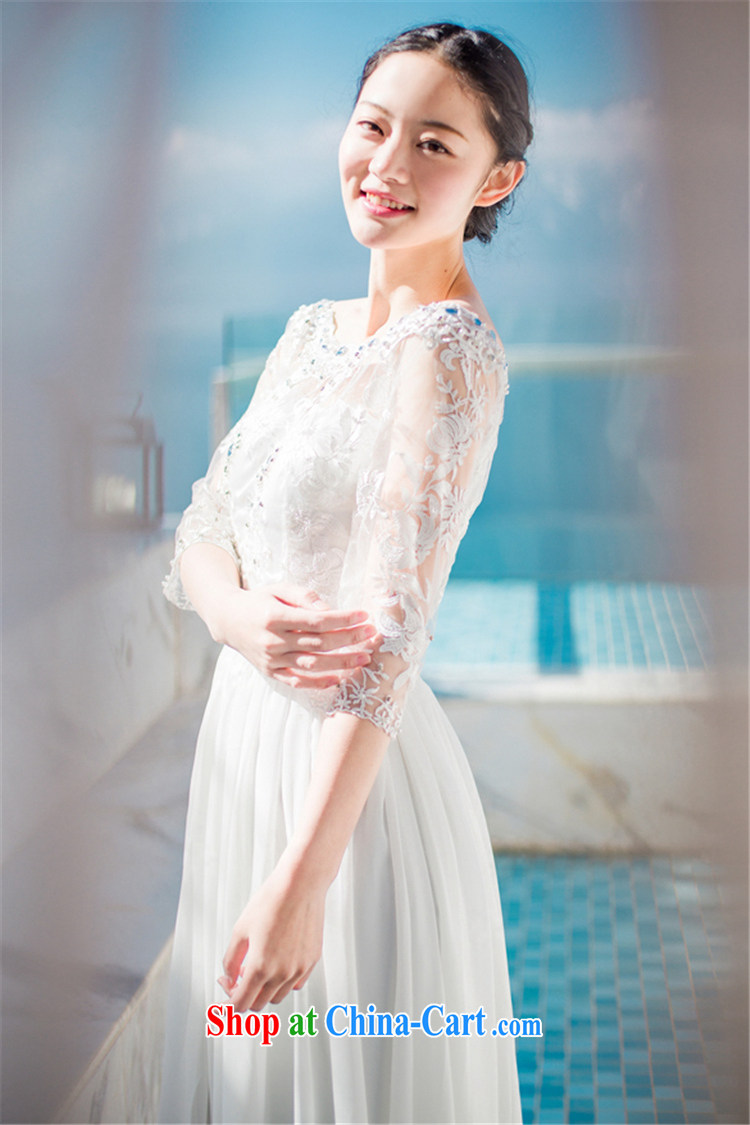 Abundant Ming 2015 summer terrace shoulder nails Pearl aura of Yuan dress dresses snow woven large resort long skirt white XL pictures, price, brand platters! Elections are good character, the national distribution, so why buy now enjoy more preferential! Health