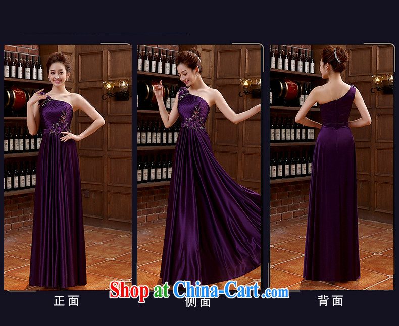 bridesmaid clothing summer 2015 new Korean version the shoulder flowers, how long the code graphics thin purple bridal wedding banquet dress purple made no final pictures, price, brand platters! Elections are good character, the national distribution, so why buy now enjoy more preferential! Health