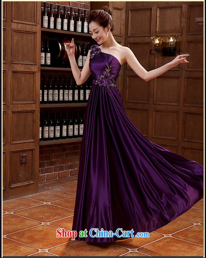 bridesmaid clothing summer 2015 new Korean version the shoulder flowers, how long the code graphics thin purple bridal wedding banquet dress purple made no final pictures, price, brand platters! Elections are good character, the national distribution, so why buy now enjoy more preferential! Health