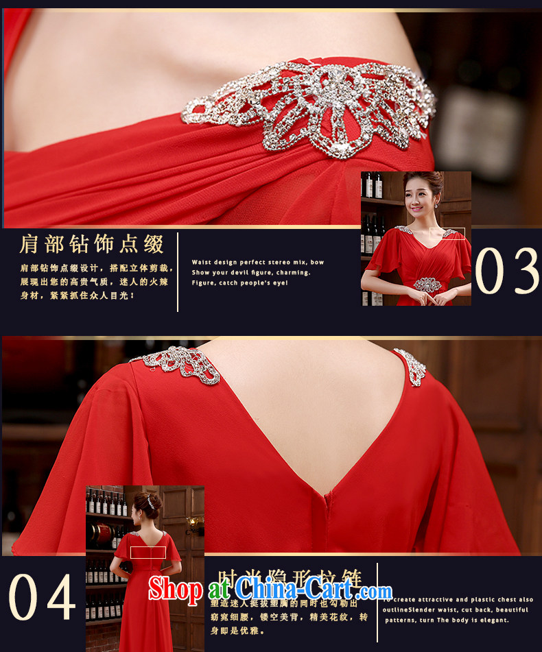 2015 New new Korean version double-shoulder red long, large, banquet bridal wedding dress video thin toast serving red made no final pictures, price, brand platters! Elections are good character, the national distribution, so why buy now enjoy more preferential! Health