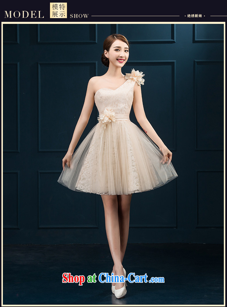 bridesmaid clothing summer 2015 new Korean version the shoulder the flowers, tied with marriages, short banquet video thin dress pink made no final pictures, price, brand platters! Elections are good character, the national distribution, so why buy now enjoy more preferential! Health