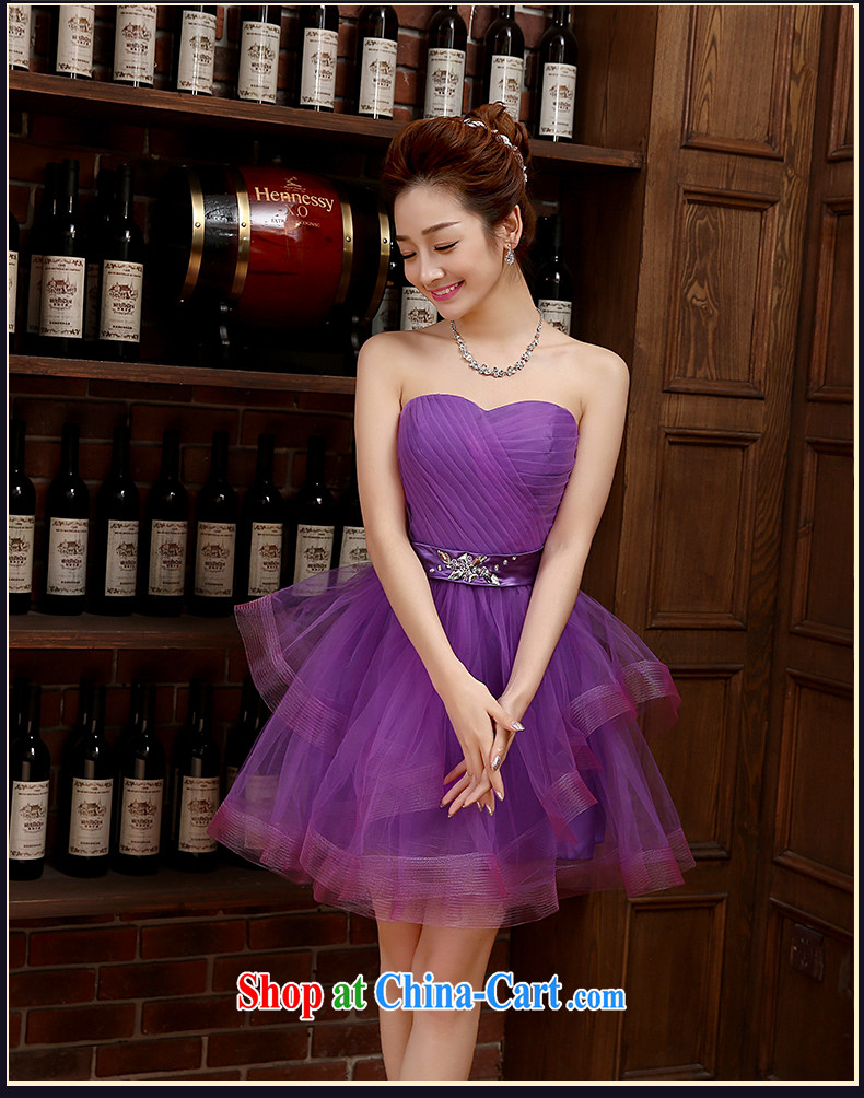 Bridal Evening Dress 2015 spring and summer new Korean version wiped his chest, short the code graphics thin banquet wedding bridesmaid clothing purple made no final pictures, price, brand platters! Elections are good character, the national distribution, so why buy now enjoy more preferential! Health