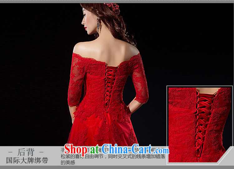 The Greek, Mona Lisa (XILUOSHA) bridal toast serving red lace wedding dresses a field in shoulder cuff wedding dress long high-end custom bows dress China Red XXL pictures, price, brand platters! Elections are good character, the national distribution, so why buy now enjoy more preferential! Health