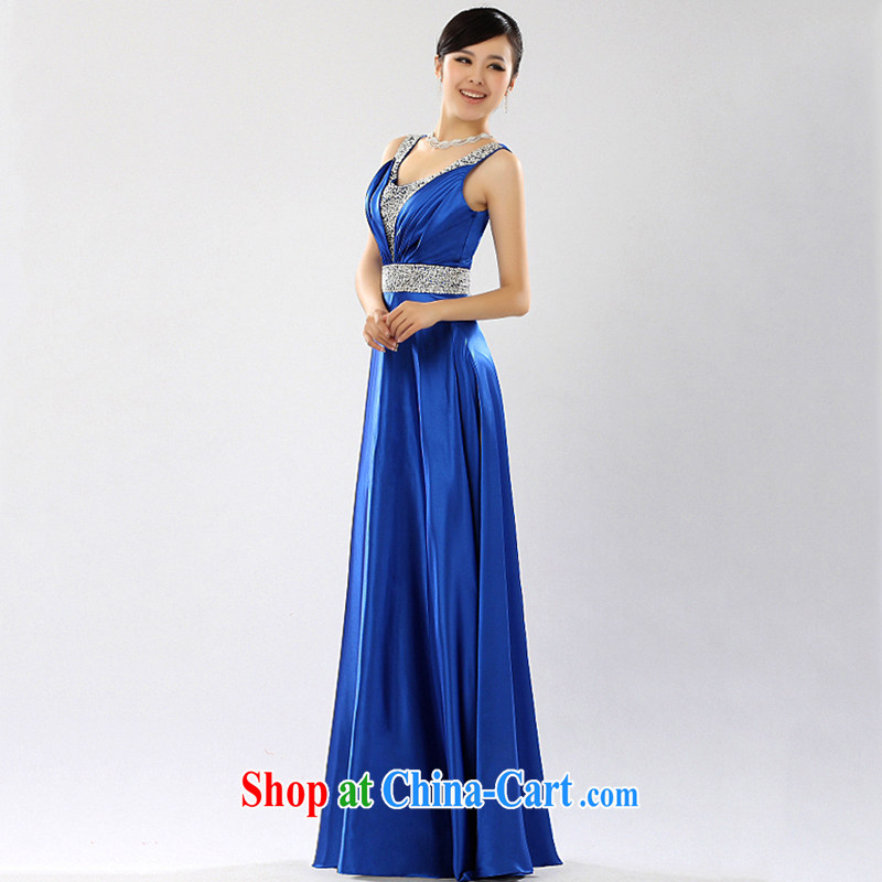 Summer 2015 new long sleek shoulders dress bridal toast serving chorus serving moderator dress girls purple XXXL pictures, price, brand platters! Elections are good character, the national distribution, so why buy now enjoy more preferential! Health