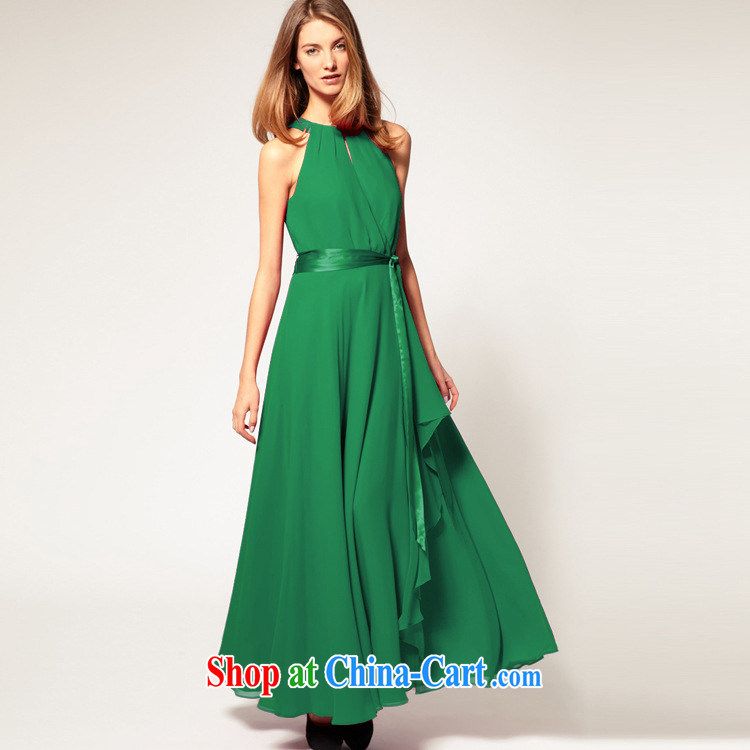 LeiziLi City Ballet summer her European and American trade rules are not large sleeveless ice woven long skirt style terrace shoulder-length dress retro dress the skirt long skirt green XL pictures, price, brand platters! Elections are good character, the national distribution, so why buy now enjoy more preferential! Health