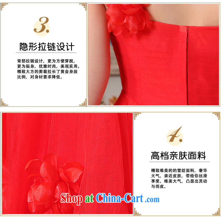 2015 the latest Korean small dress wedding banquet short bridesmaid clothing Princess beauty bridal toast serving summer red zipper, XXL pictures, price, brand platters! Elections are good character, the national distribution, so why buy now enjoy more preferential! Health