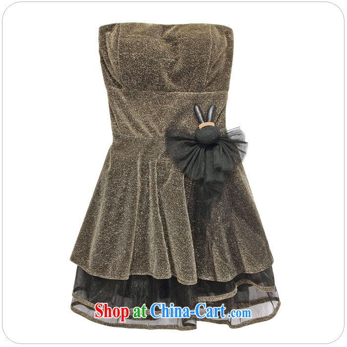 JK 2. YY thick MM larger sense of gold silk screen wipe chest dress the Show Short dresses, wedding bridesmaid clothing gold XXXL 160 recommendations about Jack pictures, price, brand platters! Elections are good character, the national distribution, so why buy now enjoy more preferential! Health