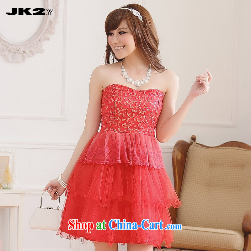 JK 2. YY 2015 new, bare chest cake skirt the code wedding dress short, cultivating bridal dresses red bridesmaid clothing black XXXL 160 recommendations about Jack, JK 2. YY, shopping on the Internet