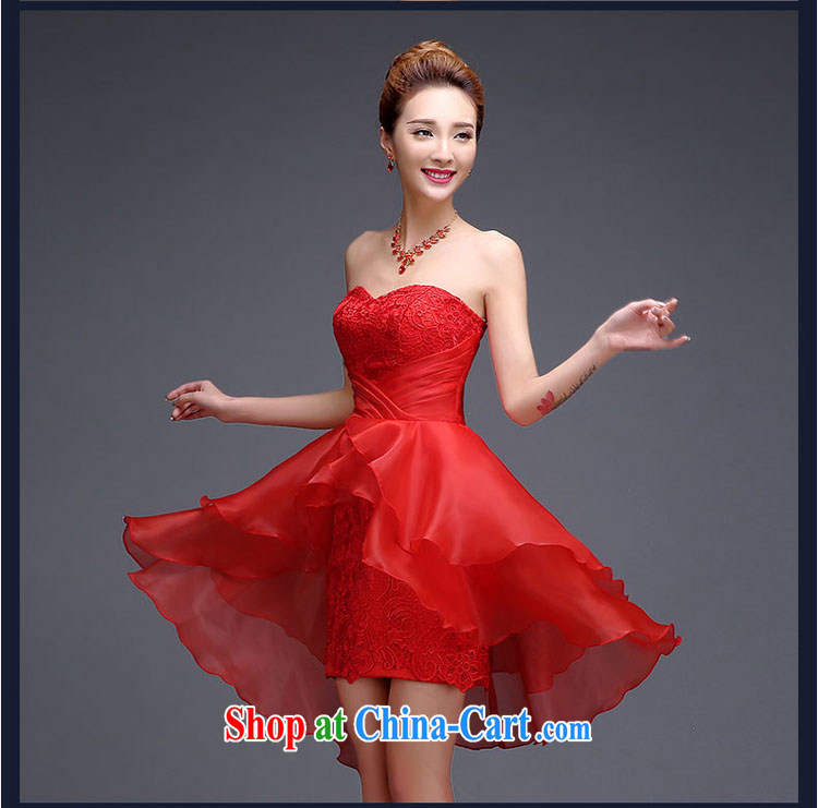 Pure bamboo love dresses Evening Dress 2015 new summer short banquet dress dress girl bride toast wedding clothes stylish erase chest dress champagne color XXL pictures, price, brand platters! Elections are good character, the national distribution, so why buy now enjoy more preferential! Health
