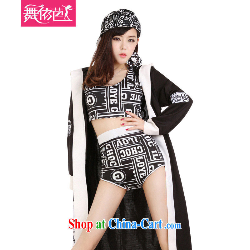According to dance Hip Hop bar DS performance service night store female singer DJ hip hop dancer serving letters mantle to Chi-lung stars, black-and-white are code