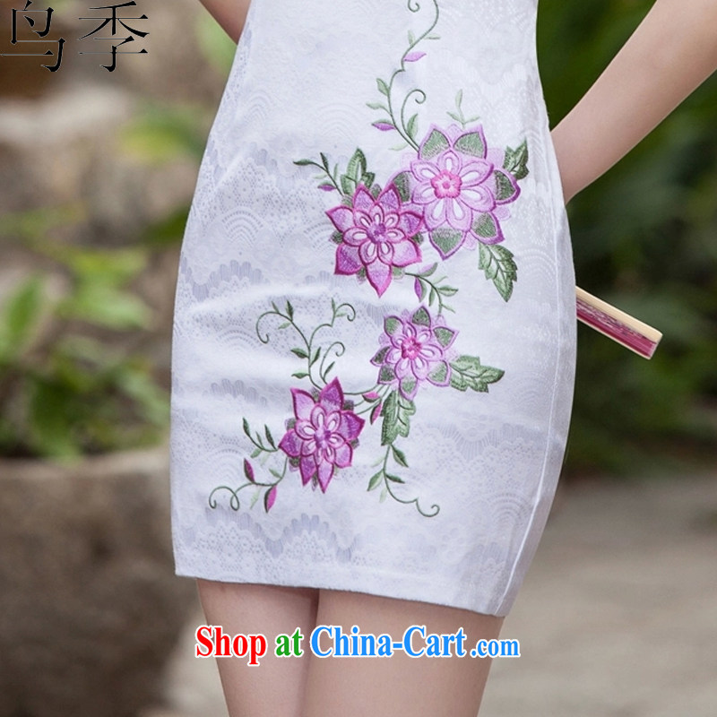 2015 spring loaded new dresses and stylish short, Retro dresses dresses daily dress 1126 picture color XXL, the bird season, and shopping on the Internet