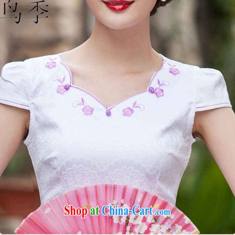 2015 spring loaded new dresses and stylish short, Retro dresses dresses daily dress 1126 picture color XXL, the bird season, and shopping on the Internet