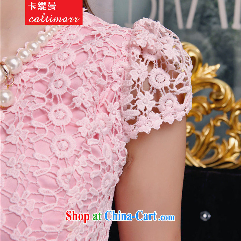The economy, Autumn 2015 manually staple beads wood drill temperament Mary Magdalene Beauty Chest dresses bridesmaid groups dress skirt 8 pink FFM L, the economy (Caltimarr), online shopping