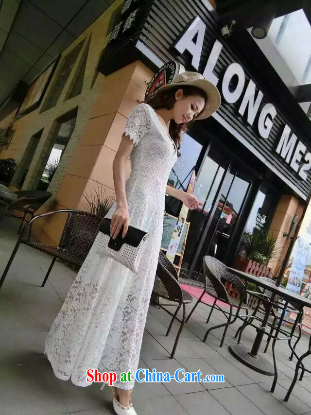 The economy Cayman 2015 summer and autumn new Korea Polytechnic sexy back exposed lace long-sleeved crowsfoot dress dress long-sleeved white M pictures, price, brand platters! Elections are good character, the national distribution, so why buy now enjoy more preferential! Health