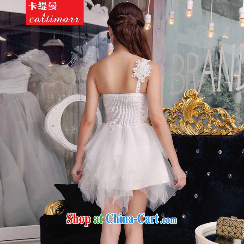 The economy, Autumn 2015 manually staple beads wood drill temperament Mary Magdalene Beauty Chest dresses bridesmaid groups dress skirt 8 FFM white L, the economy (Caltimarr), online shopping
