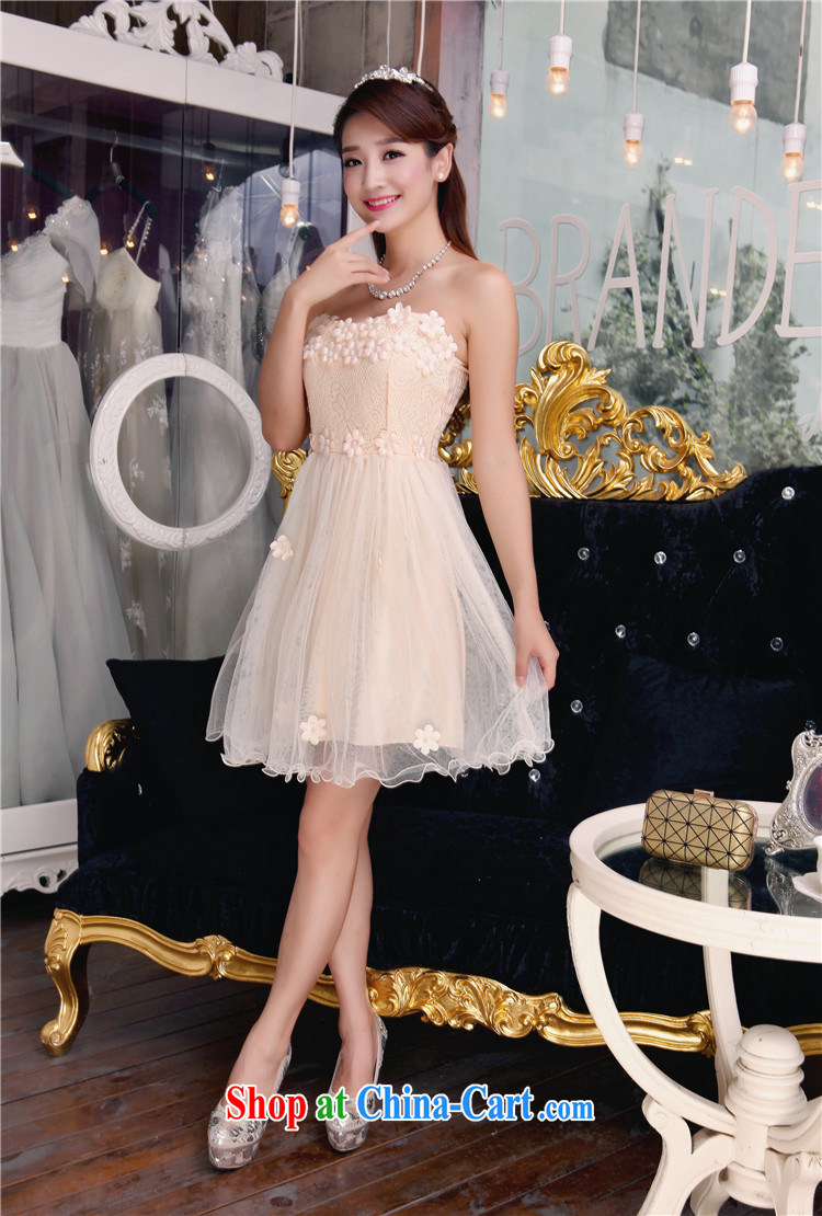 The economy, Autumn 2015, bare shoulders and stylish lace bridesmaid's dress style Beauty The Pearl dresses 8 FFM apricot L pictures, price, brand platters! Elections are good character, the national distribution, so why buy now enjoy more preferential! Health
