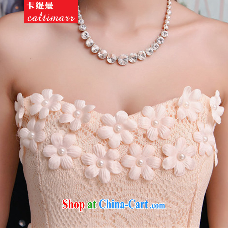 The economy, Autumn 2015, bare shoulders and stylish lace bridesmaid's dress style Beauty The Pearl dresses 8 FFM apricot L, the economy (Caltimarr), online shopping