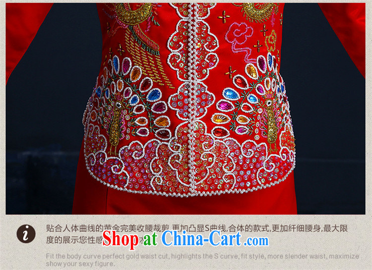 Products hannizi 2015 spring and summer new married clothing cheongsam Chinese wedding dress bridal toast clothing red M pictures, price, brand platters! Elections are good character, the national distribution, so why buy now enjoy more preferential! Health