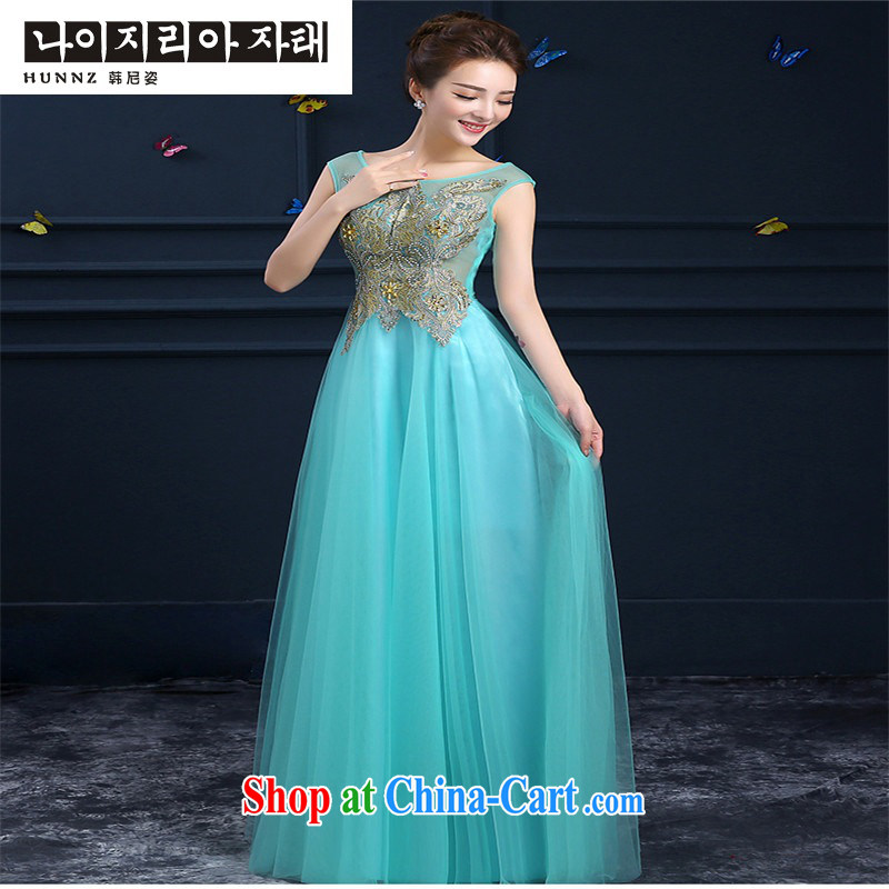 Products hannizi 2015 new summer wedding dress long red stylish banquet Evening Dress light blue M, Korea, colorful (hannizi), online shopping