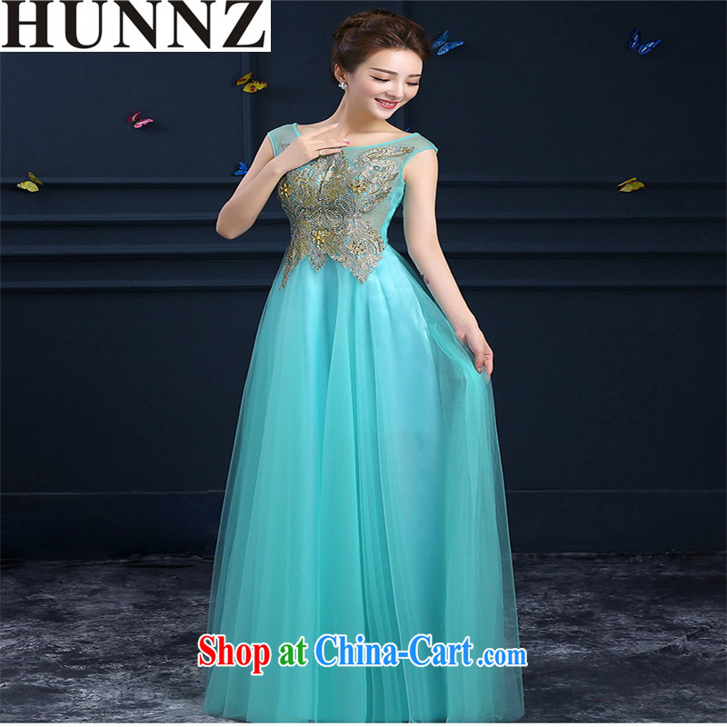 Products HUNNZ new summer marriage red long, Ms. high toasting banquet dress light blue XXL, HUNNZ, shopping on the Internet