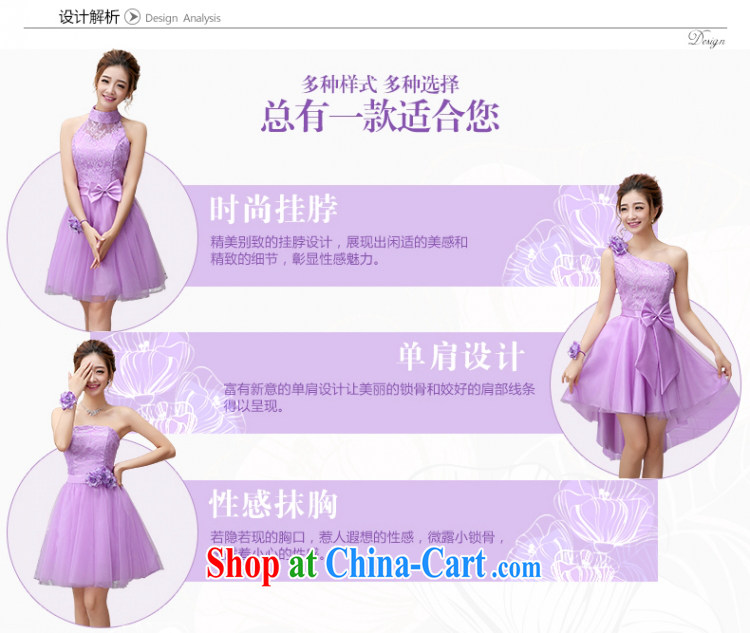 Yong-yan and banquet dress summer 2015 new stylish single shoulder purple mission sister bridesmaid in short, small dress dresses light purple single shoulder. size color is not final pictures, price, brand platters! Elections are good character, the national distribution, so why buy now enjoy more preferential! Health