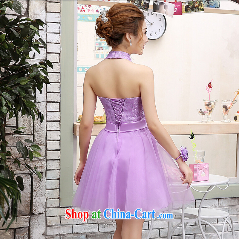 Yong-yan and banquet dress summer 2015 new stylish single shoulder purple mission sister bridesmaid in short, small dress dresses light purple single shoulder. size color will not be refunded, Yong Yan good offices, shopping on the Internet