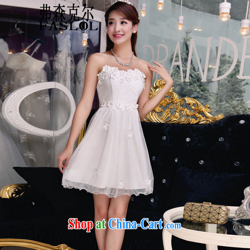 Autumn 2015, bare shoulders and stylish lace dresses style beauty the pearl dresses 941 apricot L, frank, Michael (FASLOL), shopping on the Internet
