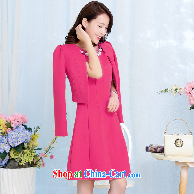 New Zealand man Cayman autumn two-piece with bridal wedding dress bows back doors Pearl collar red-skirt autumn betrothal clothes of deep red XXXL, Newmont, Sandra, shopping on the Internet