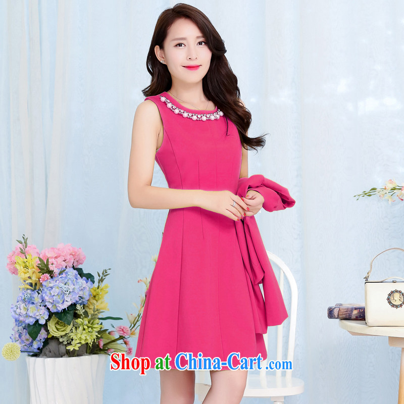 New Zealand man Cayman autumn two-piece with bridal wedding dress bows back doors Pearl collar red-skirt autumn betrothal clothes of deep red XXXL, Newmont, Sandra, shopping on the Internet