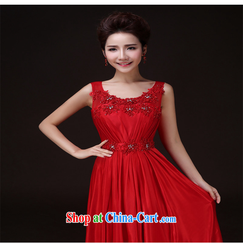 Products HUNNZ 2015 new spring and summer exclusive fashion Red double-shoulder bridal gown banquet toast serving red XXL, HUNNZ, shopping on the Internet