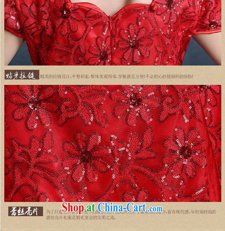 Angel year toast service 2015 new bride's wedding dresses stylish beauty short red sun flower dress beauty graphics thin red XXL pictures, price, brand platters! Elections are good character, the national distribution, so why buy now enjoy more preferential! Health