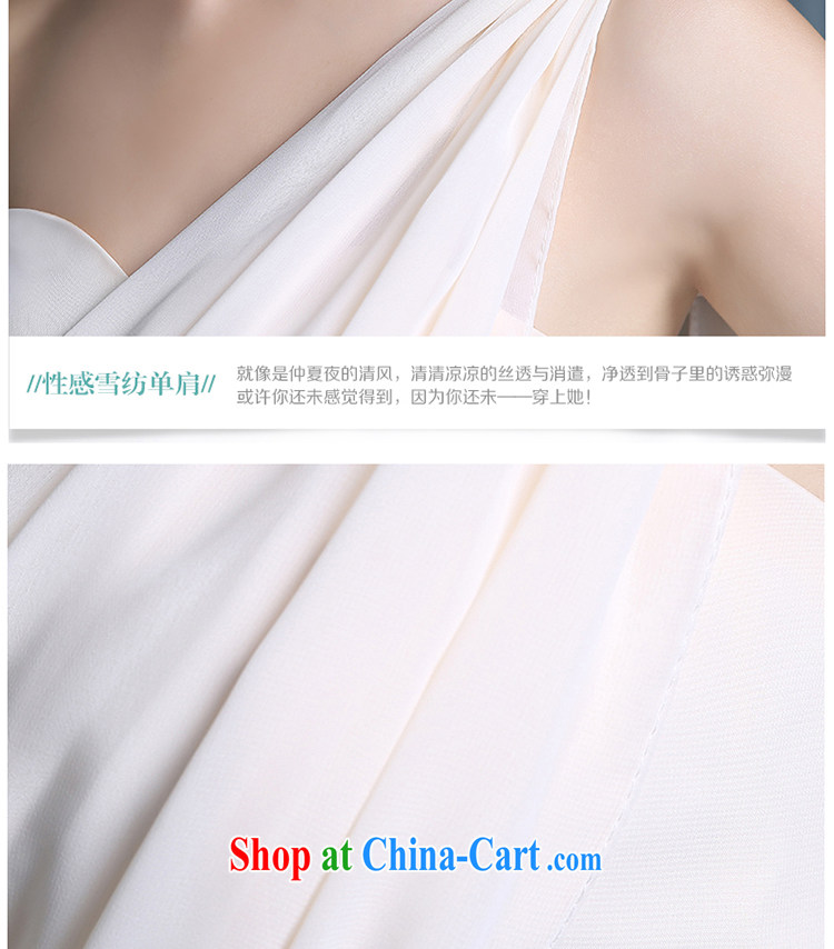 Angel year 2015, spring bridesmaid dress short, long, cultivating Korean tie-sister's pink single shoulder dress skirt hot champagne color XXL pictures, price, brand platters! Elections are good character, the national distribution, so why buy now enjoy more preferential! Health