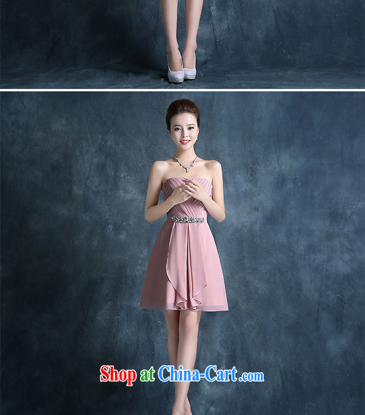 Angel year bridesmaid dresses in Spring and Autumn 2015 new short bridesmaid clothing sister skirt banquet bridesmaid skirt small dress dresses 豆沙 red XXL pictures, price, brand platters! Elections are good character, the national distribution, so why buy now enjoy more preferential! Health