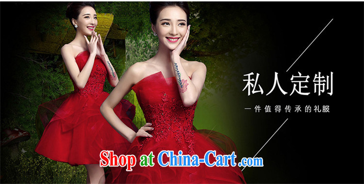 Products HUNNZ bridal dresses 2015 spring and summer new stylish red shoulders crowsfoot lace dress uniform toasting red XL pictures, price, brand platters! Elections are good character, the national distribution, so why buy now enjoy more preferential! Health