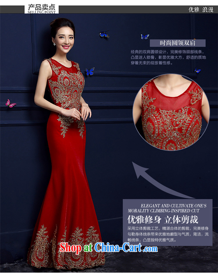 Products HUNNZ bridal dresses 2015 spring and summer new stylish red shoulders crowsfoot lace dress uniform toasting red XL pictures, price, brand platters! Elections are good character, the national distribution, so why buy now enjoy more preferential! Health