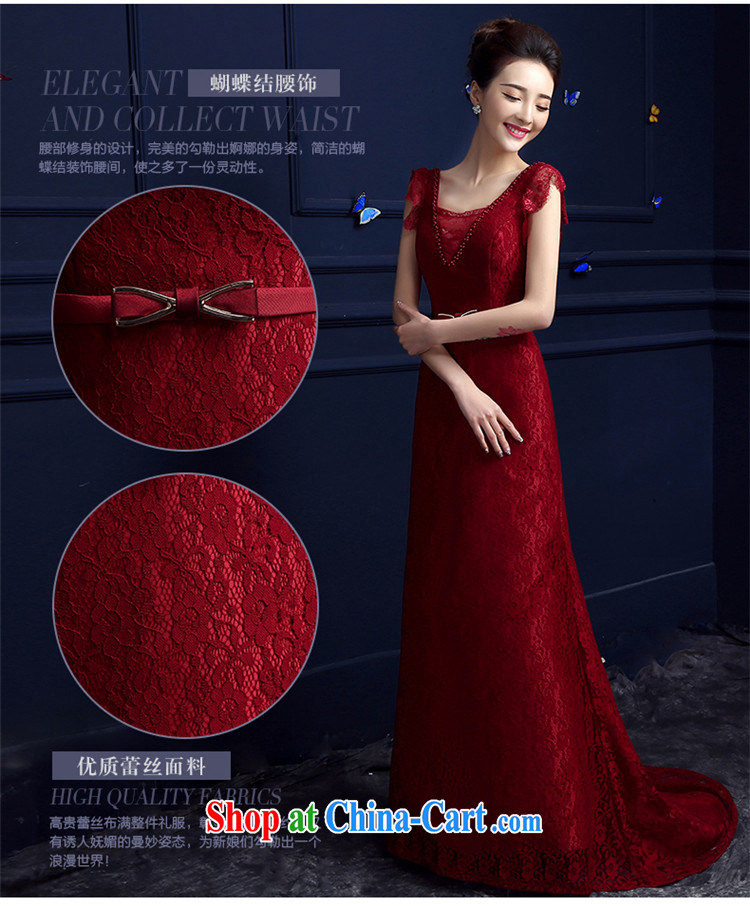 Products hannizi 2015 spring and summer New red long stylish upmarket betrothal banquet bridal dresses serving toast red M pictures, price, brand platters! Elections are good character, the national distribution, so why buy now enjoy more preferential! Health