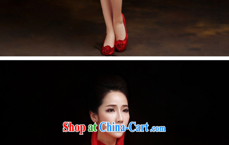 Yong-yan and bridal wedding dresses serving toast 2015 spring and summer new crowsfoot Chinese Antique red wedding dresses, long red long. size color is not final pictures, price, brand platters! Elections are good character, the national distribution, so why buy now enjoy more preferential! Health