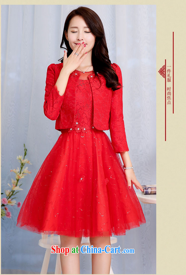Fragrant snow fall 2015 new fluoroscopy round-collar-lace flowers beauty graphics thin model dresses female Two-piece elegant antique dresses red XXXL pictures, price, brand platters! Elections are good character, the national distribution, so why buy now enjoy more preferential! Health