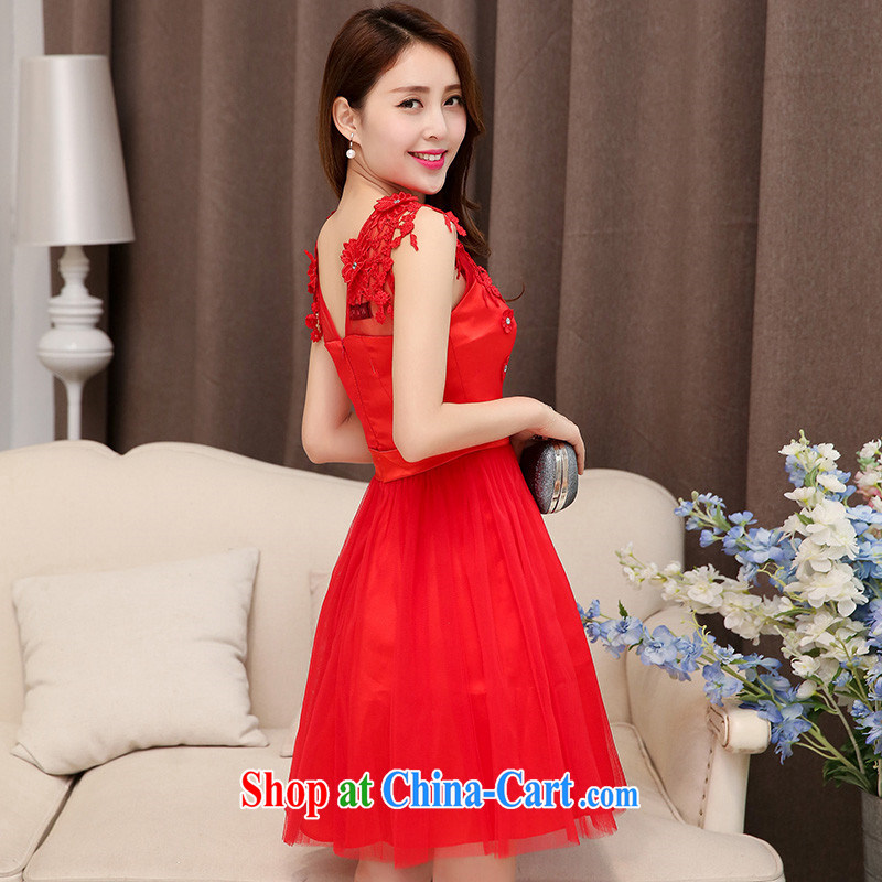 The US is still clothing 2015 new stylish short skirts bridal wedding toast small dress Annual Meeting banquet High Performance clothing bridesmaid clothing red XXL, the US is still clothing, shopping on the Internet