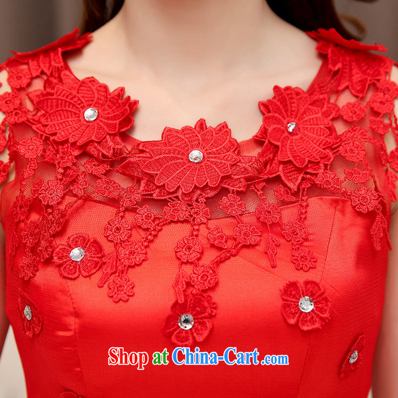 The US is still clothing 2015 new stylish short skirts bridal wedding toast small dress Annual Meeting banquet High Performance clothing bridesmaid clothing red XXL, the US is still clothing, shopping on the Internet