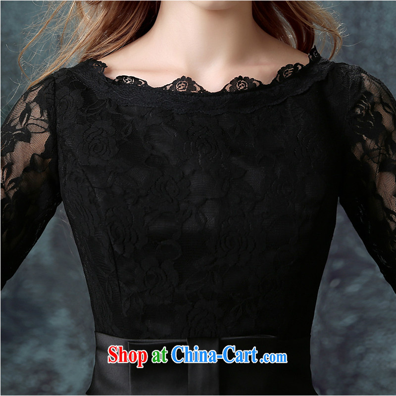 White first into some graphics thin black lace long-sleeved in annual dinner theater performances, short wedding dresses small 2015 new black tailored to contact customer service, white first about, shopping on the Internet