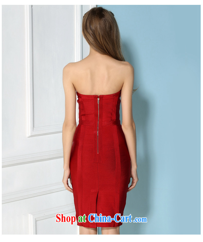 European and American spring and summer new sexy wrapped chest bare chest bandage dresses & Jeon Ji-hyeon, toast clothing beauty dress red L pictures, price, brand platters! Elections are good character, the national distribution, so why buy now enjoy more preferential! Health