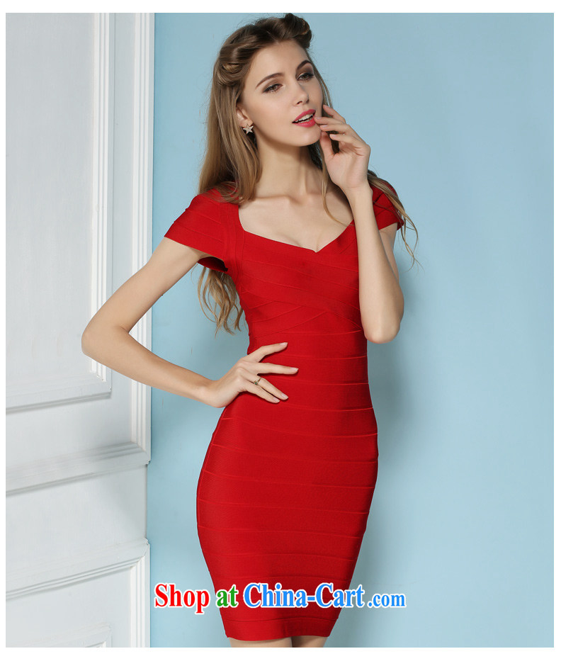 2015 spring and summer new sexy beauty Evening Dress bridesmaid package shoulder dress bandage package and dresses high-end custom red XL pictures, price, brand platters! Elections are good character, the national distribution, so why buy now enjoy more preferential! Health