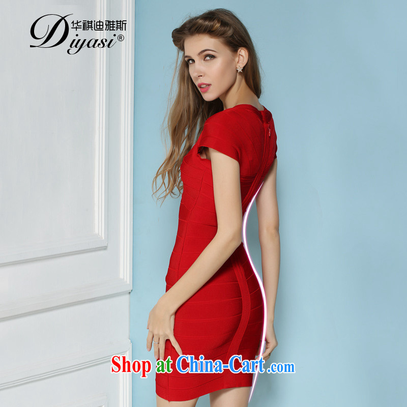 2015 spring and summer new, sexy beauty Evening Dress bridesmaid package shoulder dress bandage package and dresses high-end custom red XL, Wah Kee Avandia, and, shopping on the Internet
