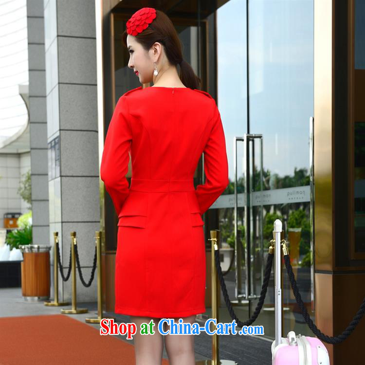 The hotel is working dress attire Filght Attendant uniforms fall and winter work as well as high seat will serve as OL dresses red XXXXL (made the $15 ) pictures, price, brand platters! Elections are good character, the national distribution, so why buy now enjoy more preferential! Health