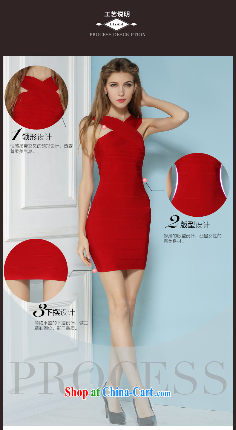 Summer 2015 new sexy beauty bridesmaid cross your shoulders dress bandage package and dresses high-end custom red L pictures, price, brand platters! Elections are good character, the national distribution, so why buy now enjoy more preferential! Health